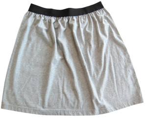 grey t-shirt skirt